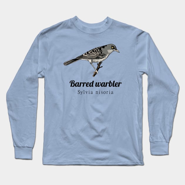 Barred Warbler Long Sleeve T-Shirt by Frajtgorski